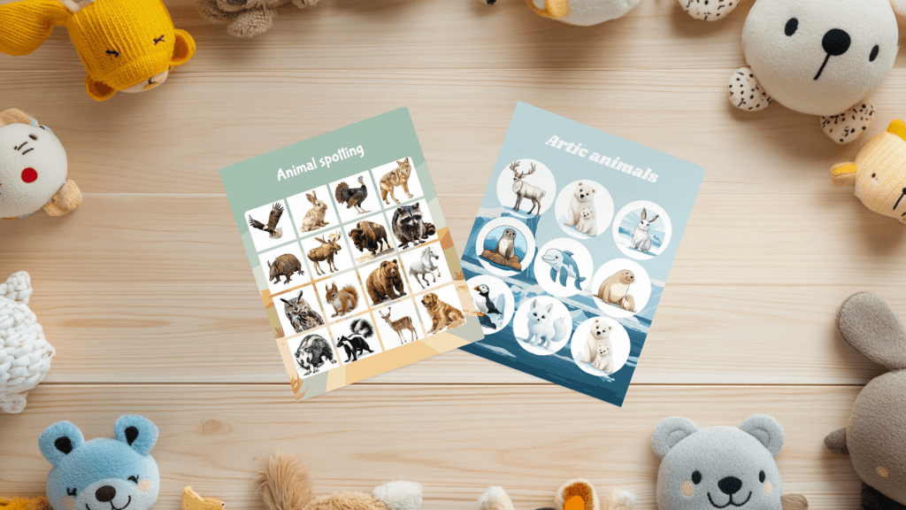 animals bingo card