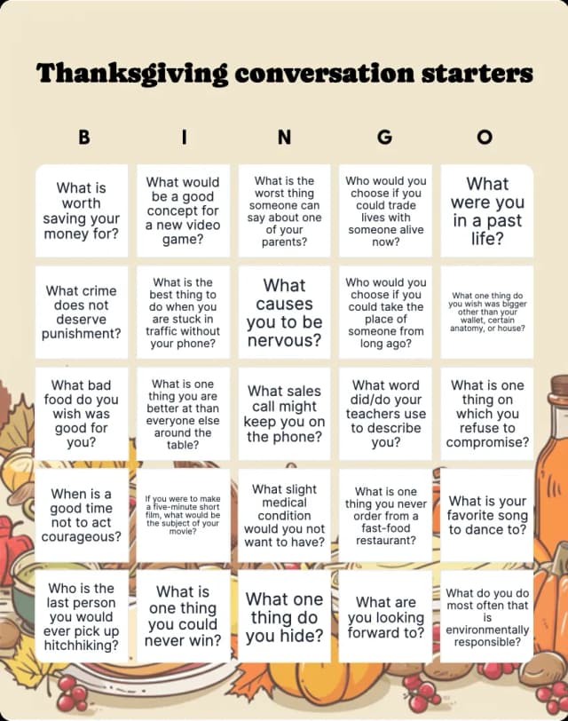 thanksgiving conversation