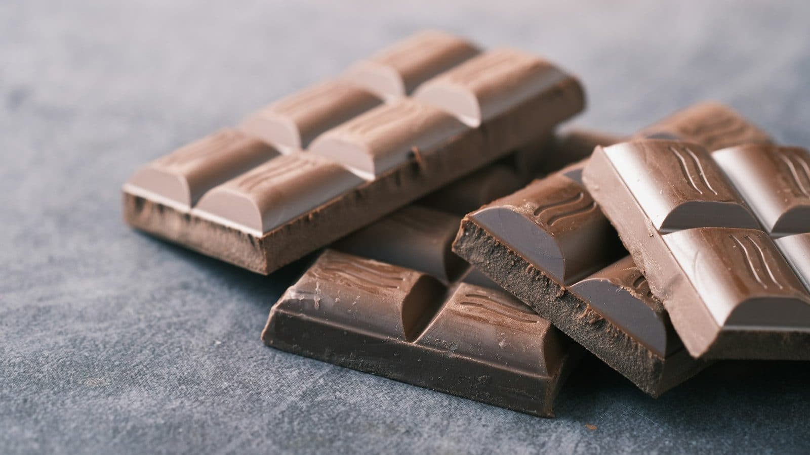 brown chocolate bar on black table